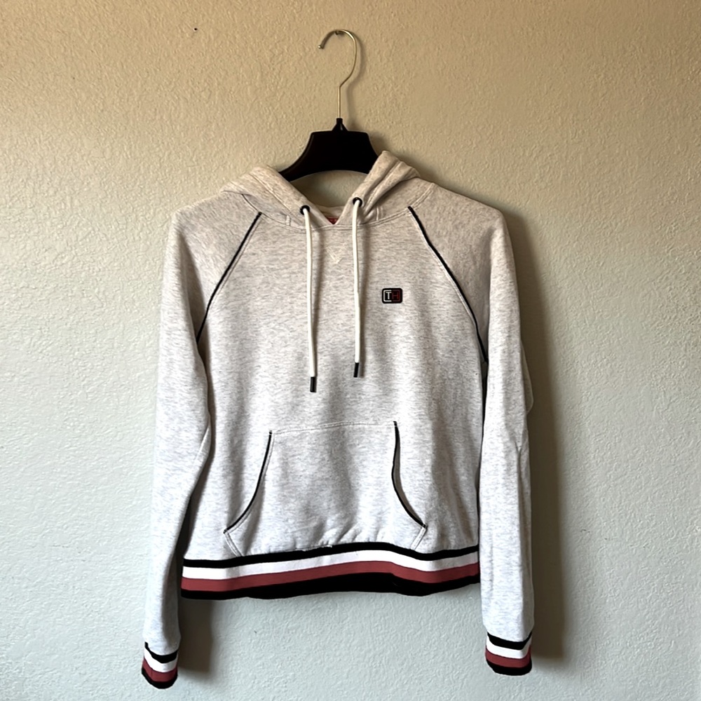 Tommy Hilfiger-Light Grey Women’s Hoodie-Size Small